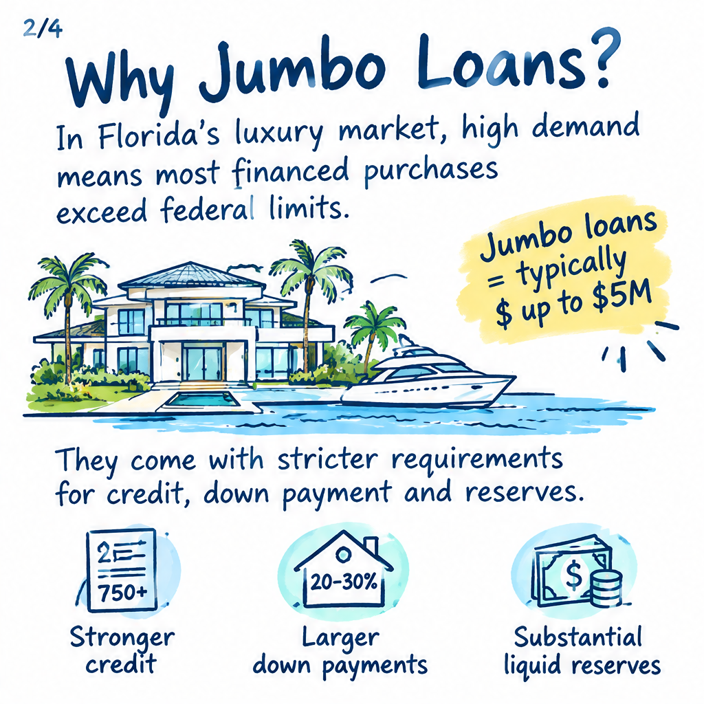 Getting a Jumbo Loan in Florida up to $5 Million: What Luxury Buyers Should Know — slide 2 of 5