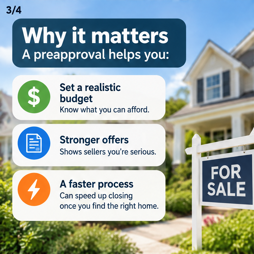 How mortgage preapproval works and why it matters before buying a home — slide 3 of 5