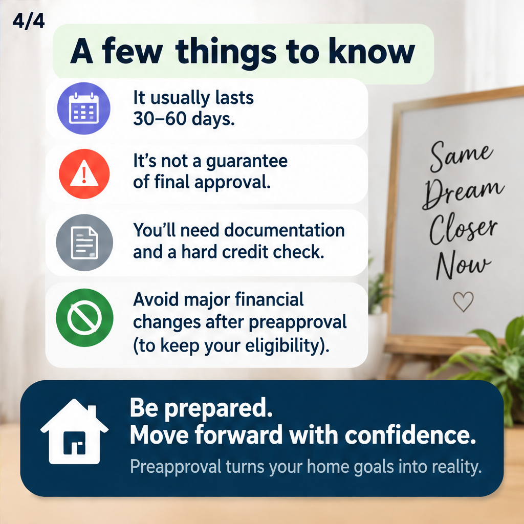 How mortgage preapproval works and why it matters before buying a home — slide 4 of 5