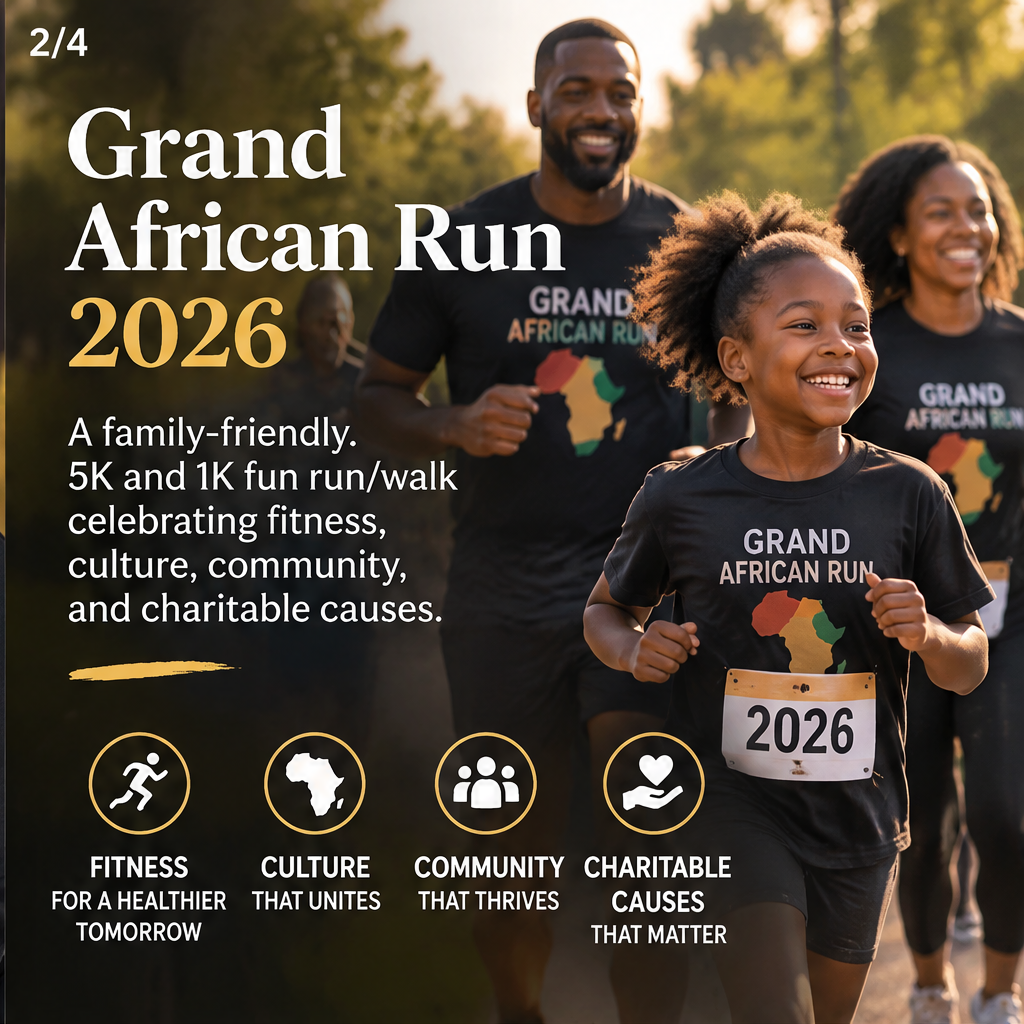 Grand African Run 2026 — slide 2 of 5