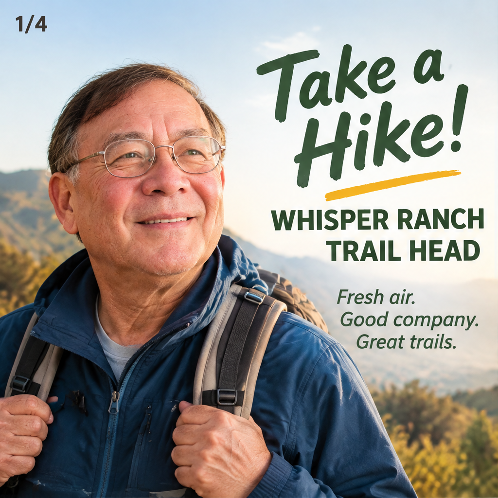 Take a Hike: WHISPER RANCH TRAIL HEAD — slide 1 of 5