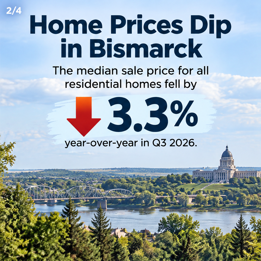 Home Prices Dip in Bismarck: Buyers Gain Leverage — slide 2 of 5