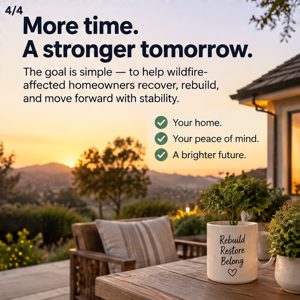 California law doubles wildfire mortgage forbearance to two years — slide 4 of 4