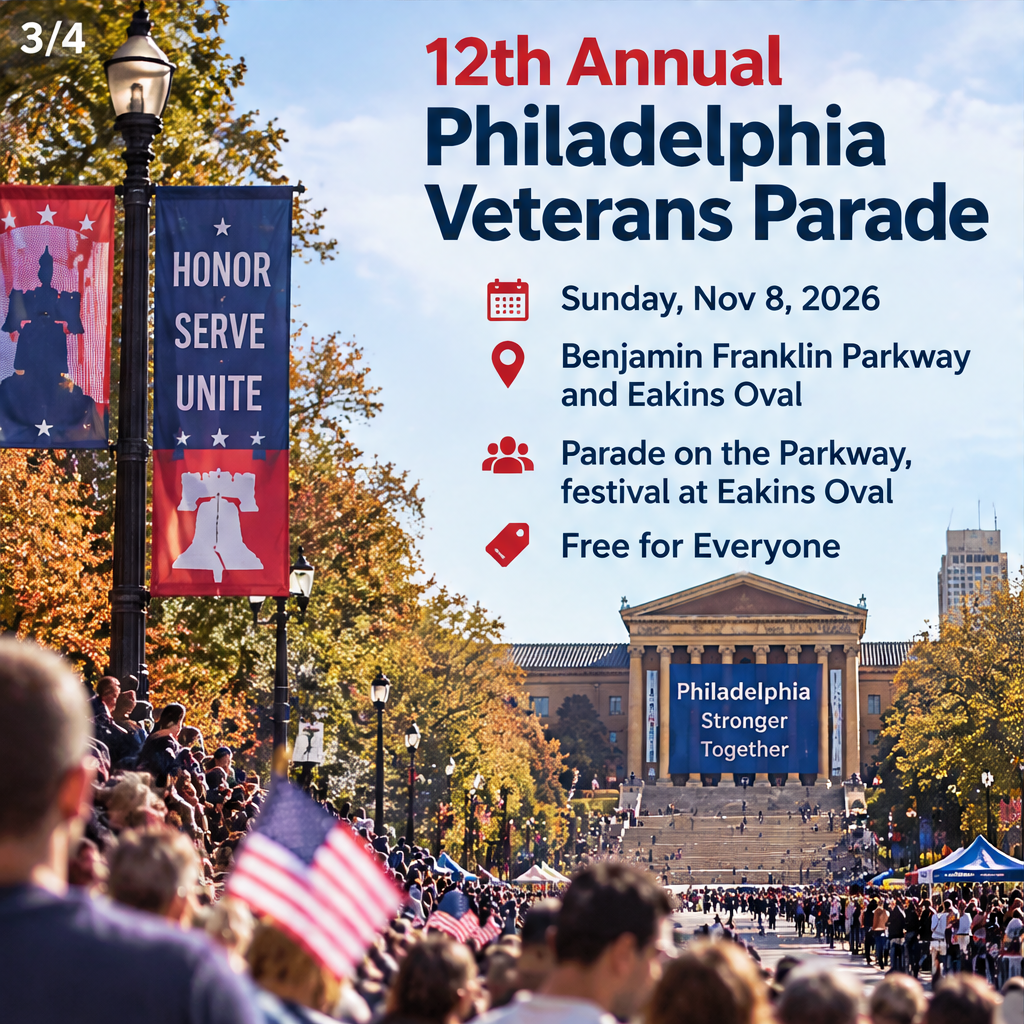 12th Annual Philadelphia Veterans Parade — slide 3 of 4