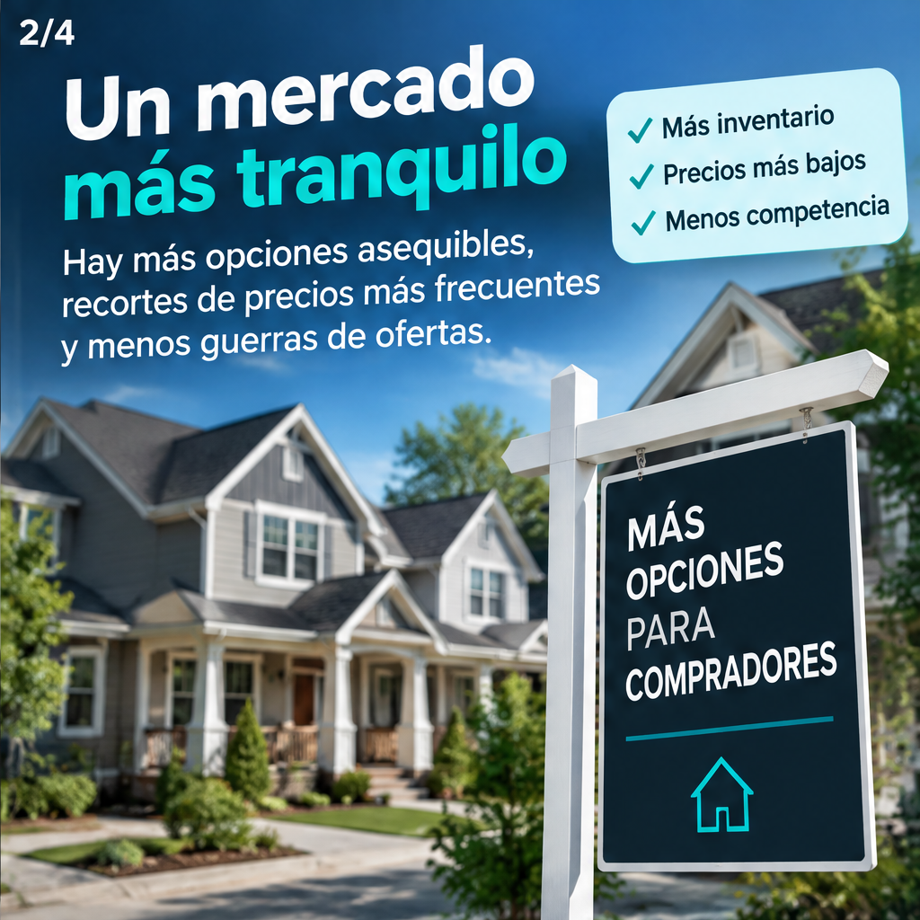 El mercado de viviendas iniciales se enfría y los compradores ganan poder de negociación — slide 2 of 5